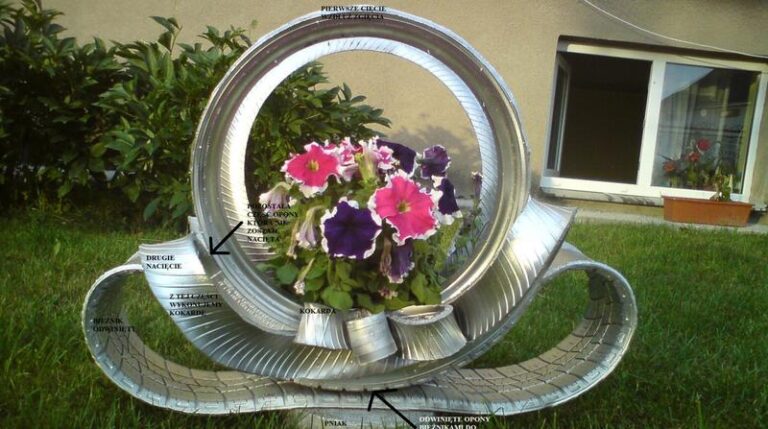 Kreatywne pomysły: Jak zrobić kwietnik ze starej opony i ożywić swój ogród