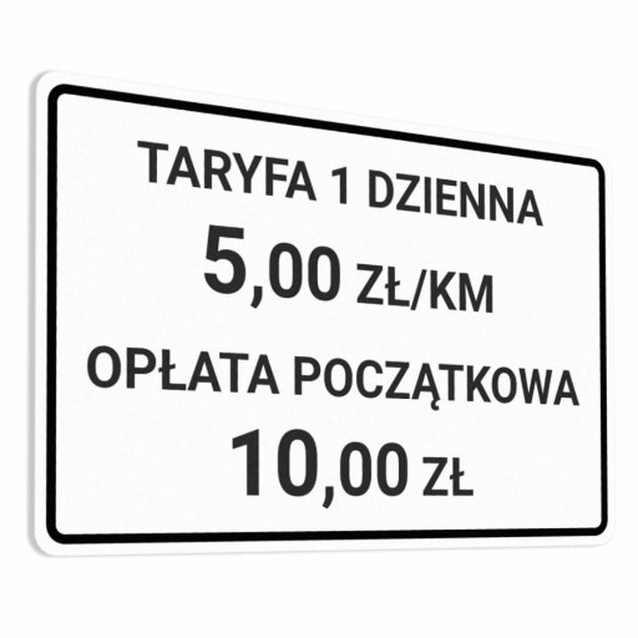 Koszt przejazdu taksówką