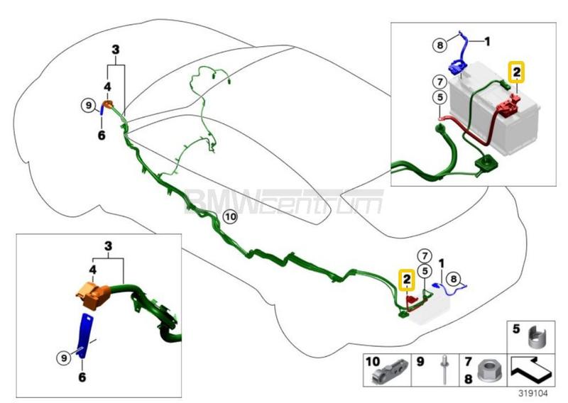 Lokalizacja akumulatora BMW X5 E70