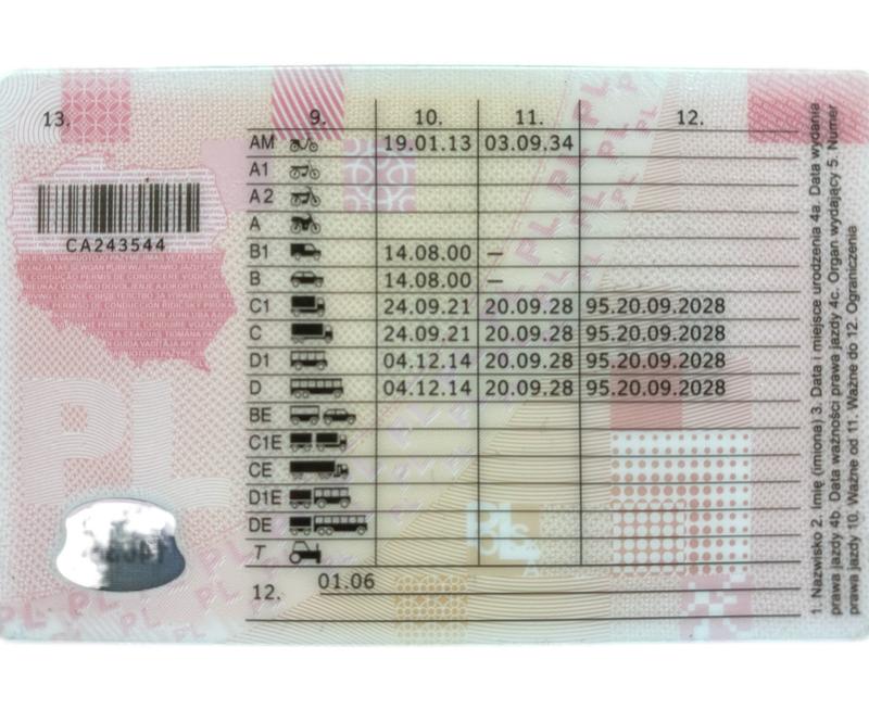 Opłaty za wydanie prawa jazdy