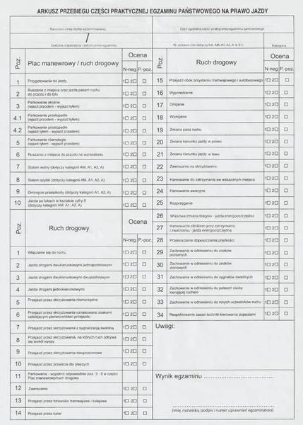 Egzamin prawa jazdy