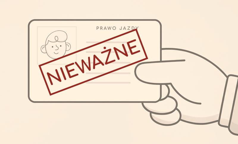 Mandat za jazdę bez uprawnień