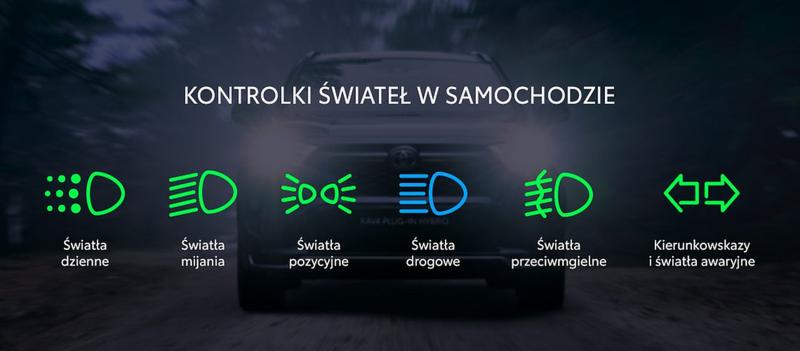 Włączanie świateł w samochodzie